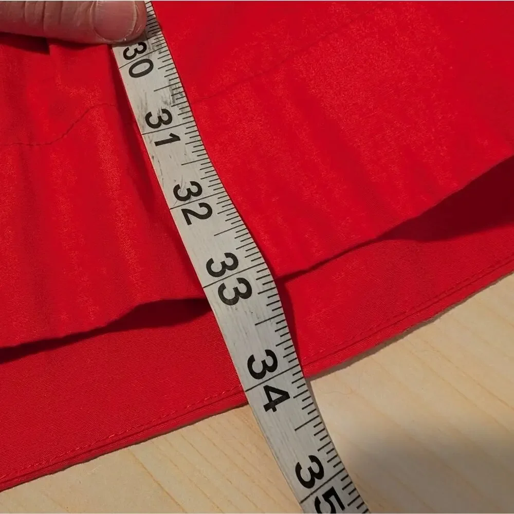 Band of the Free Red Mini Dress 100% Cotton – Size M (Flame Scarlet)